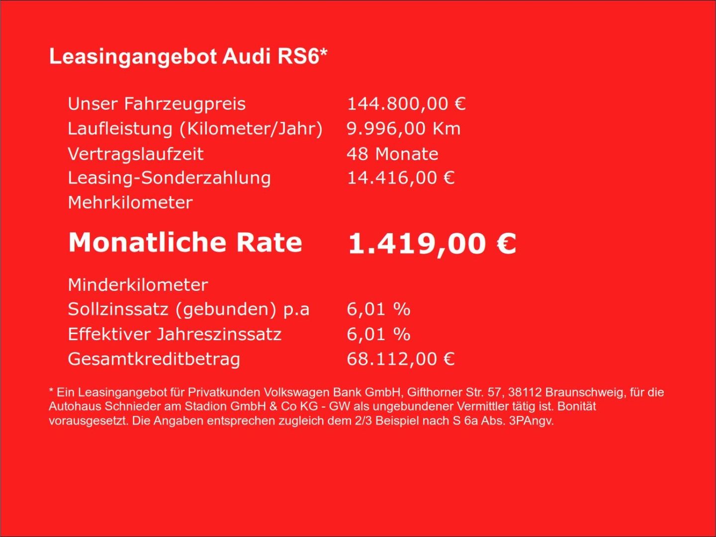 Fahrzeugabbildung Audi RS6 PERFORMANCE HEADUP,LASERPANO,VIRTUAL,AHK