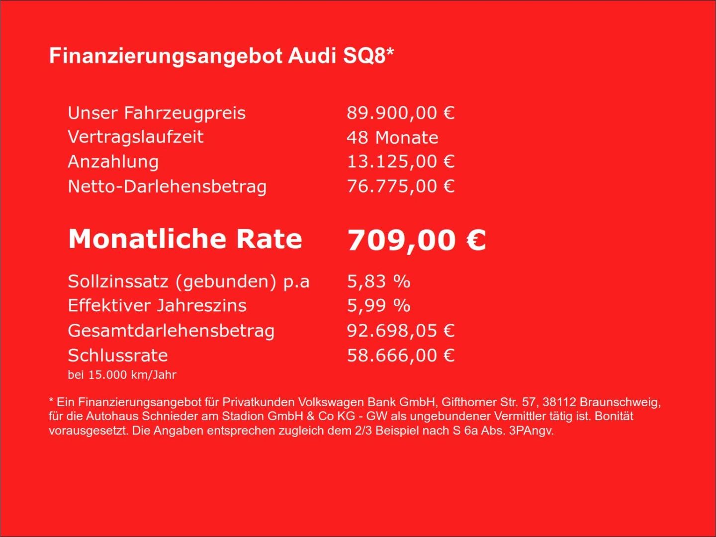 Fahrzeugabbildung Audi SQ8 4.0TFSI MATRIX,AHK,VIRTUAL,SHZ,B&O,PANO